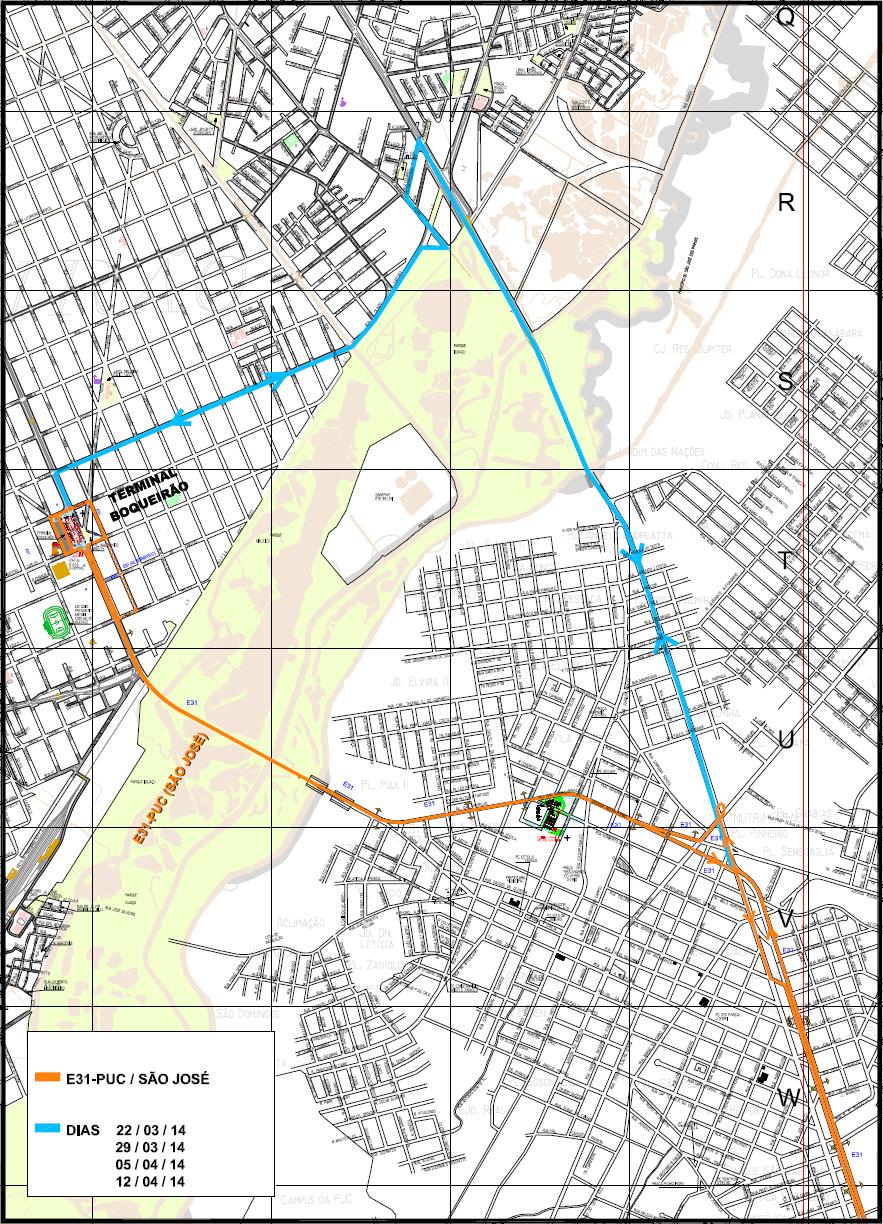 E31 - PUC (São José) - desvio de itinerário 