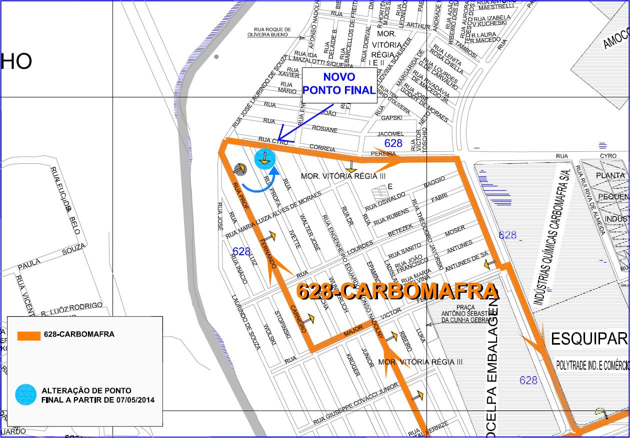 628 - Carbomafra - alteração ponto final 