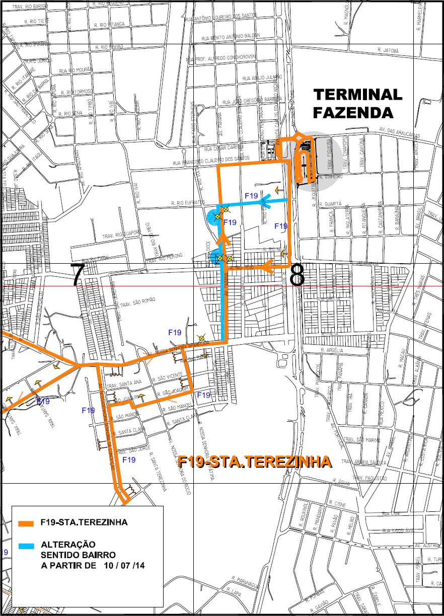 F19 - Sta Terezinha - Desvio de itinerário