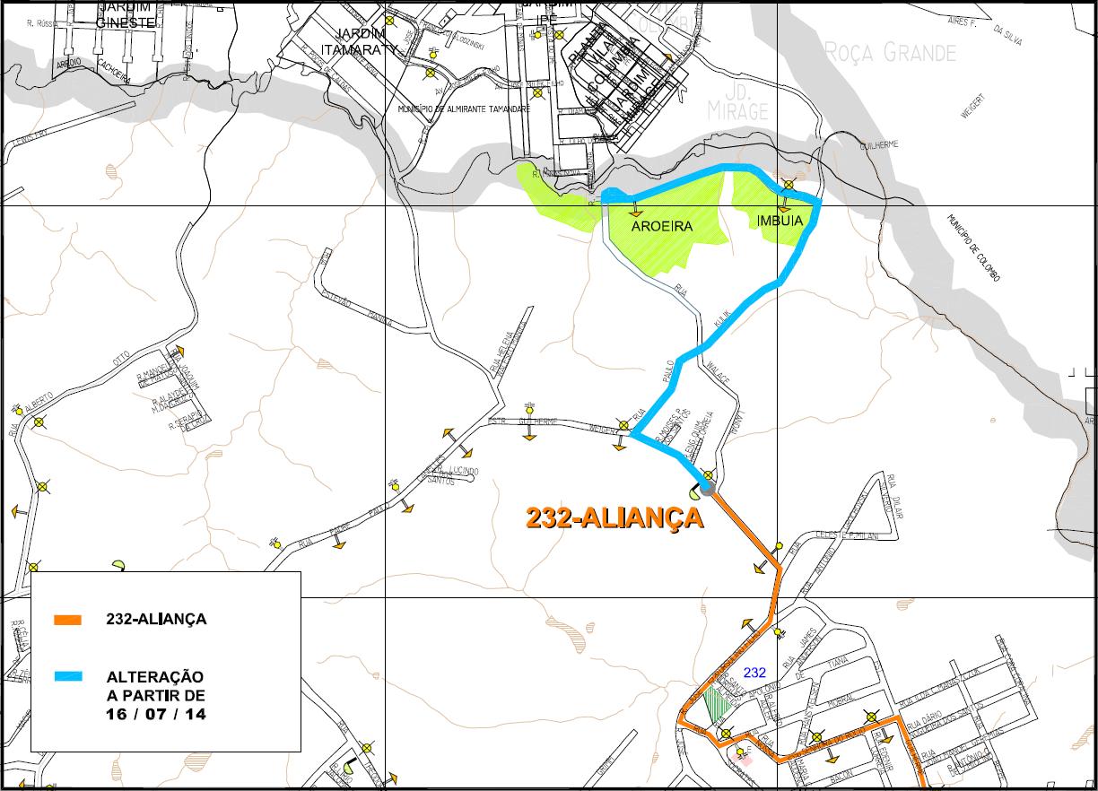232 - Aliança - itinerário estendido 
