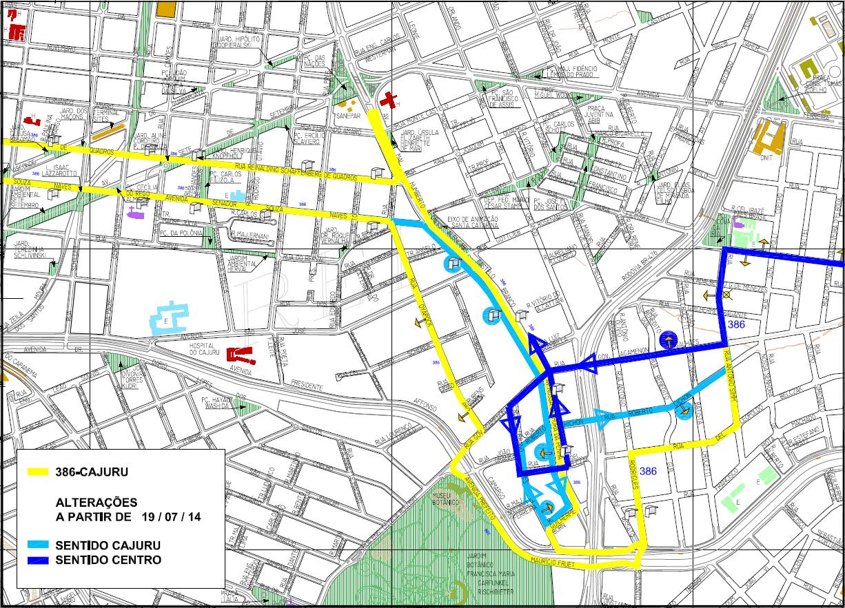 386 - Cajuru - alteração de itinerário 