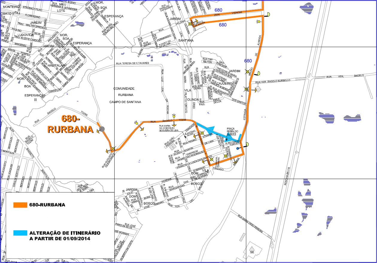 680 - Rurbana - alteração de itinerário 