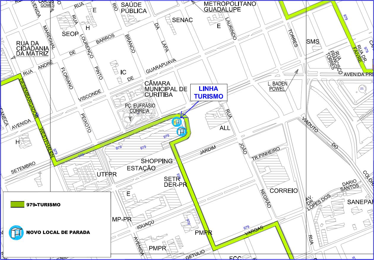 979 - Turismo - alteração de ponto de parada
