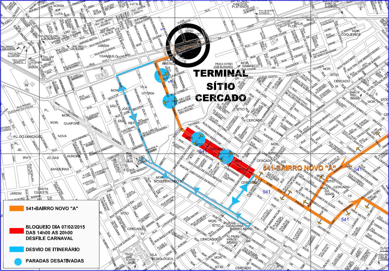 541 - Bairro Novo "A" - desvio de itinerário 