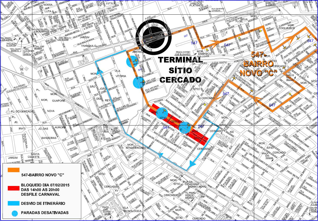 547 - Bairro Novo "C" - desvio de itinerário 