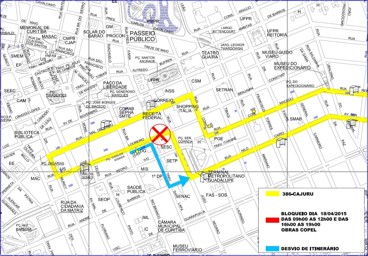 386 - Cajuru - desvio de itinerário 