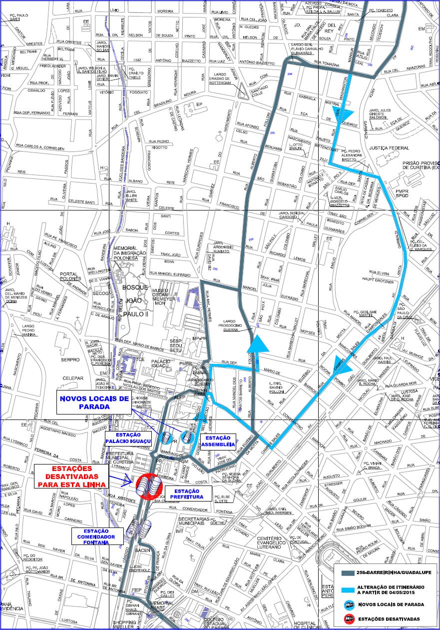 256 - Barreirinha / Guadalupe - alteração de itinerário 