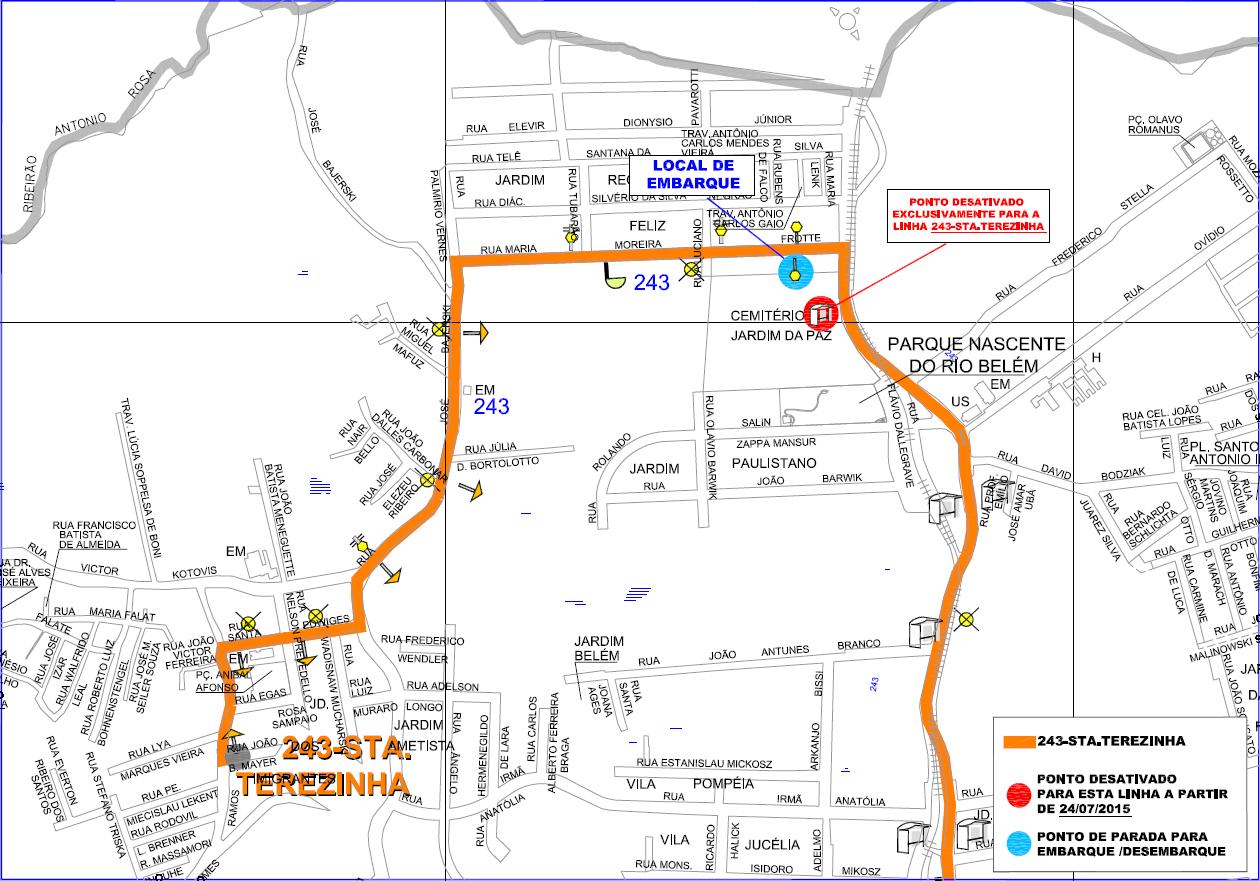 243 - Sta.Terezinha - ponto de parada