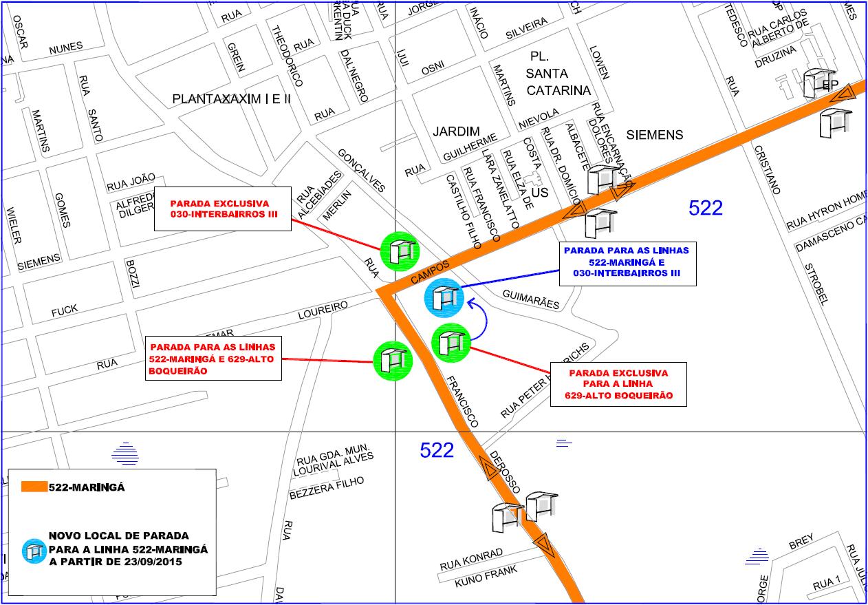 522 - Maringá - ponto de parada