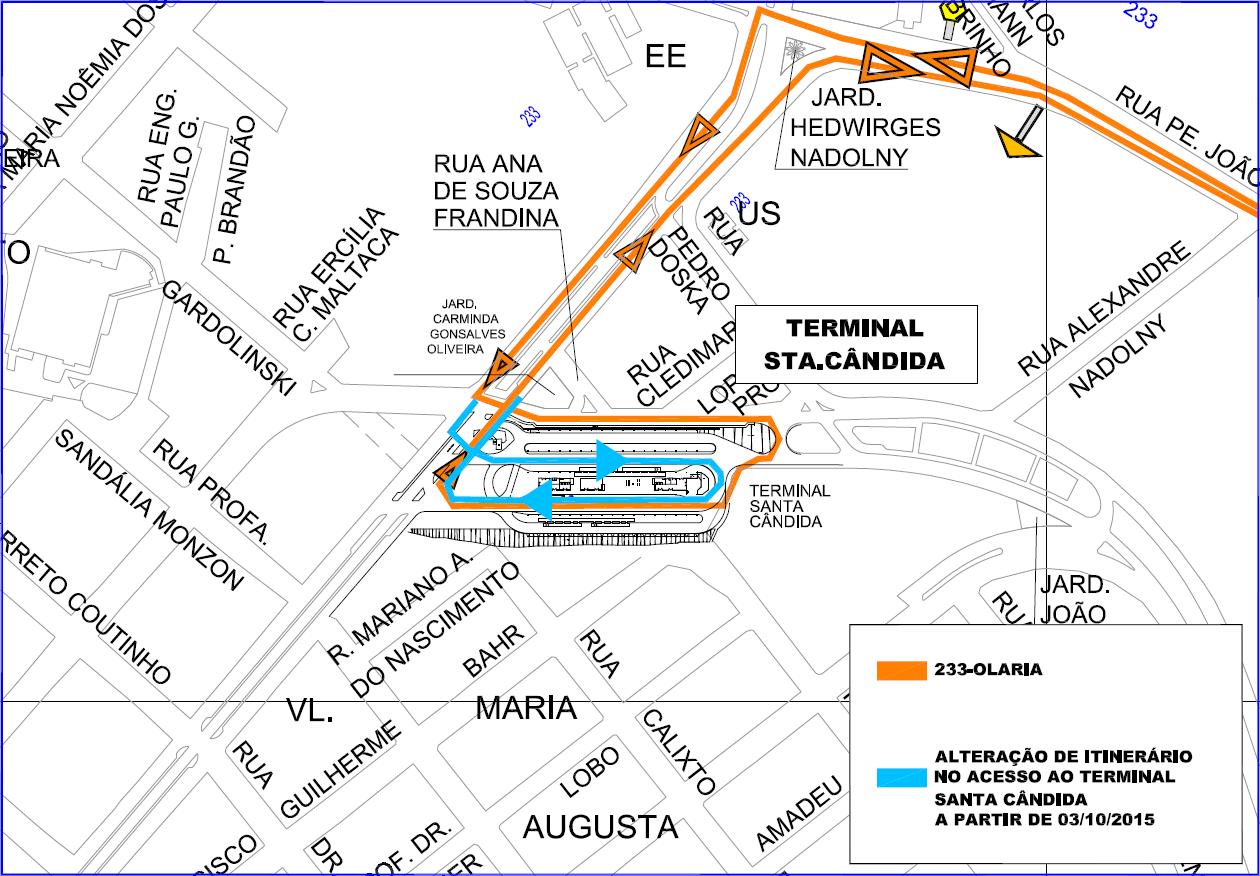 233 - Olaria - alteração de itinerário 