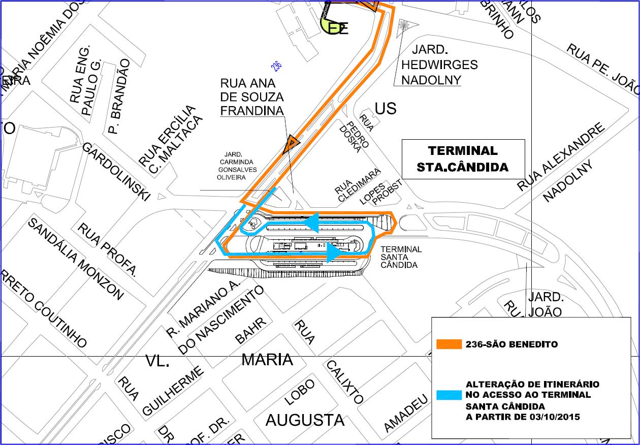 236 - São Benedito - alteração de itinerário