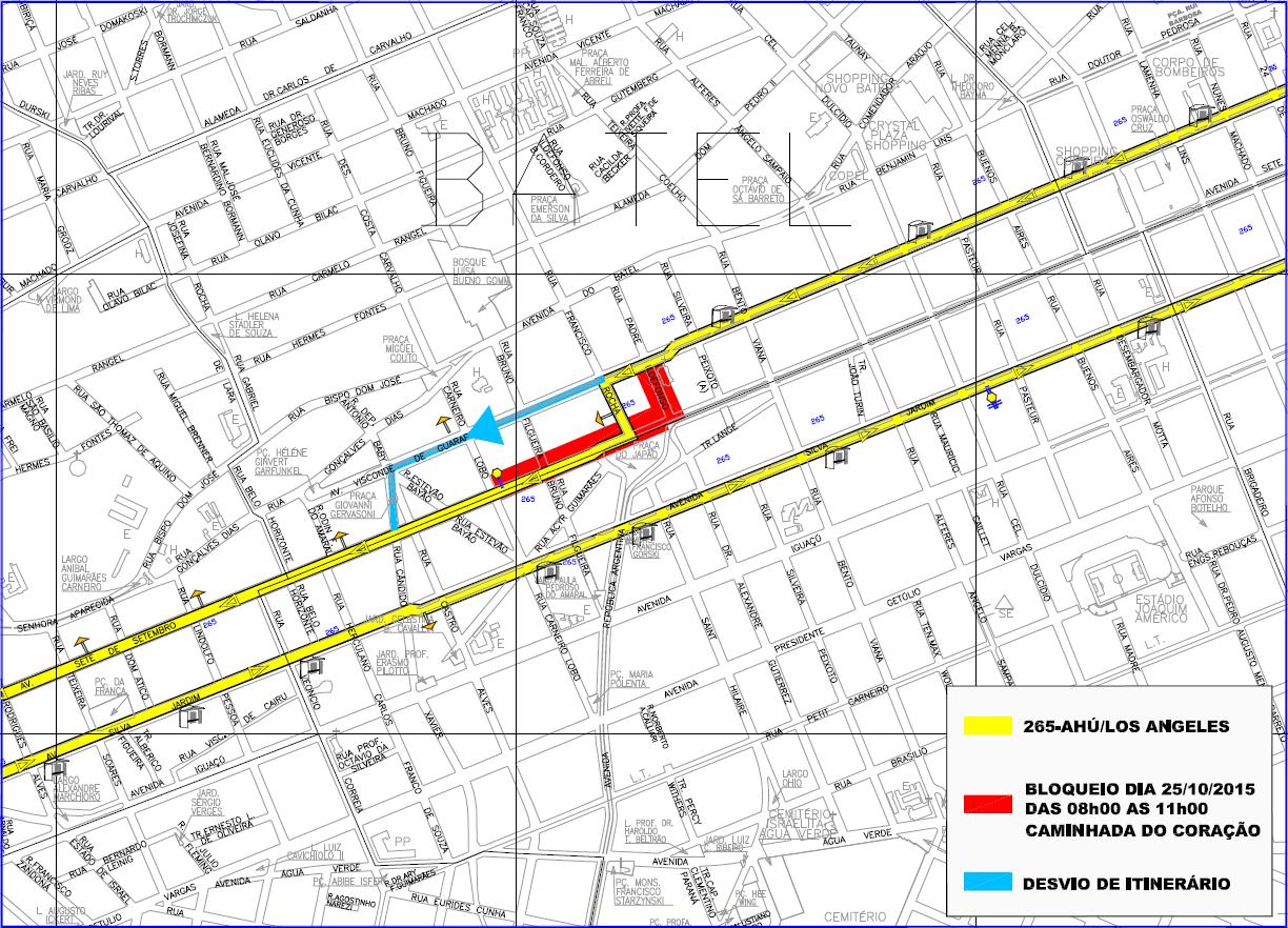265 - Ahú/Los Angeles - desvio de itinerário 