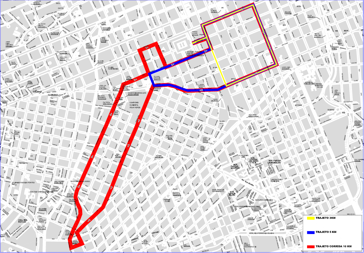 Linhas diversas - desvio de itinerário - Corrida do Erastinho 12/10