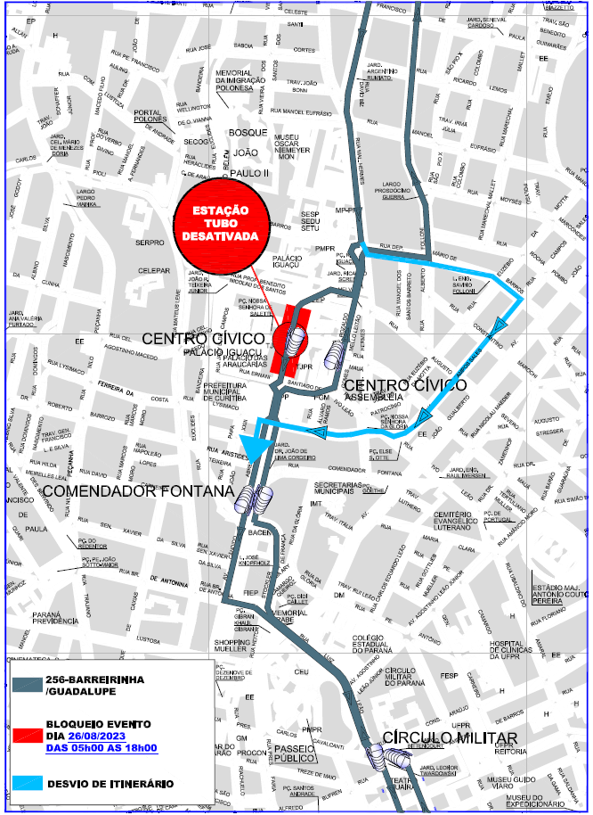 Linha 256 - BARREIRINHA/GUADALUPE - Desvio de itinerário - Passeio Motociclístico