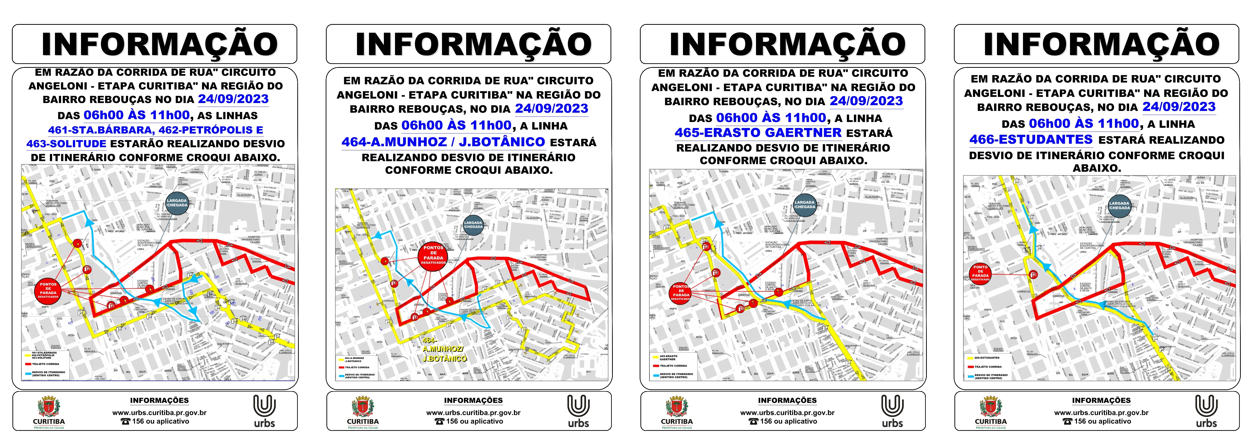 Linhas diversas - Desvio de itinerário - Circuito Angeloni