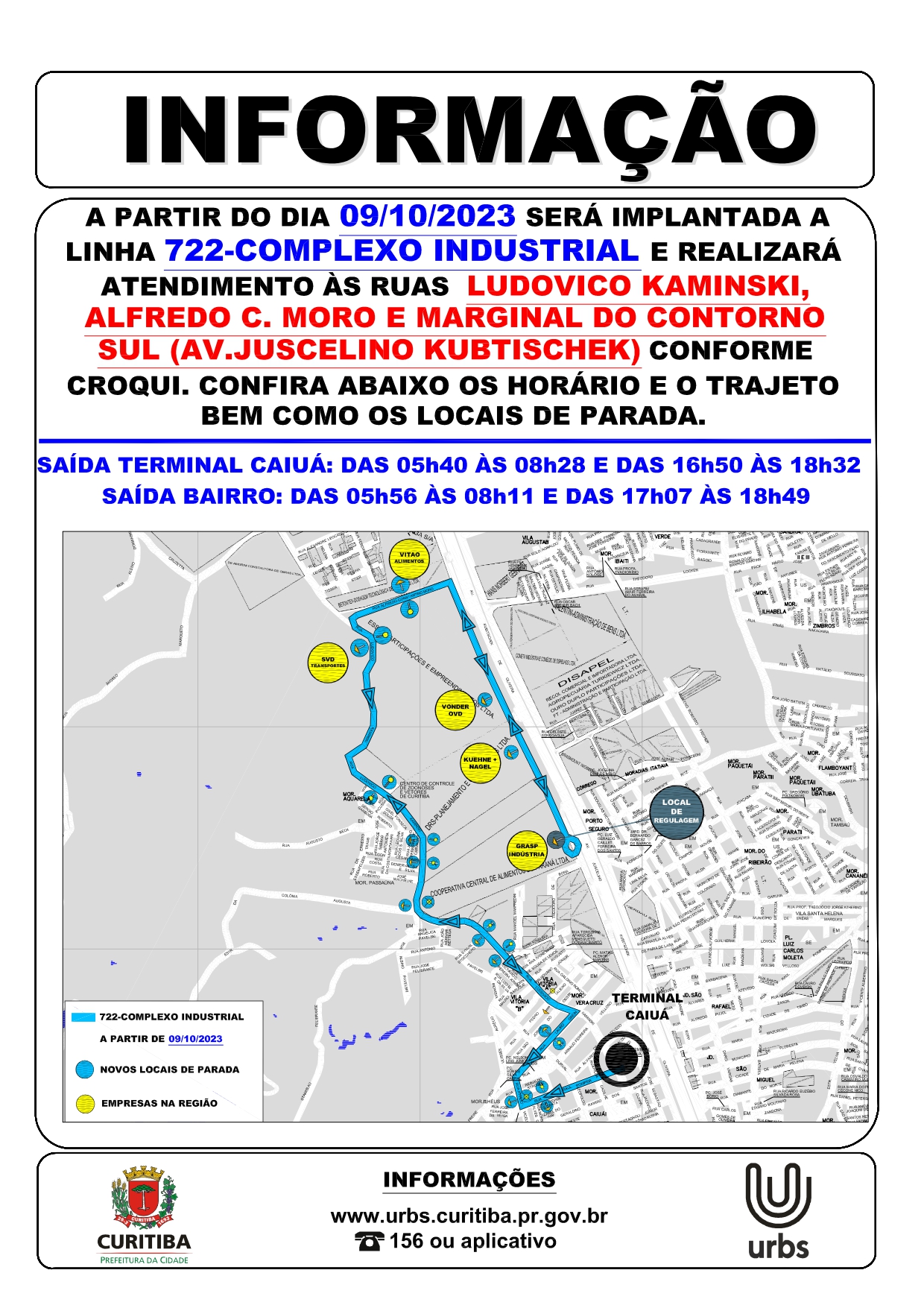 Nova linha implementada - 722 - COMPLEXO INDUSTRIAL