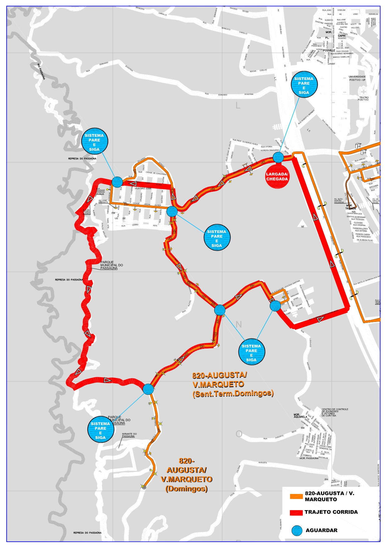 Linha - Desvio de itinerário - Circuito de Corridas da Indústria - Etapa Volvo