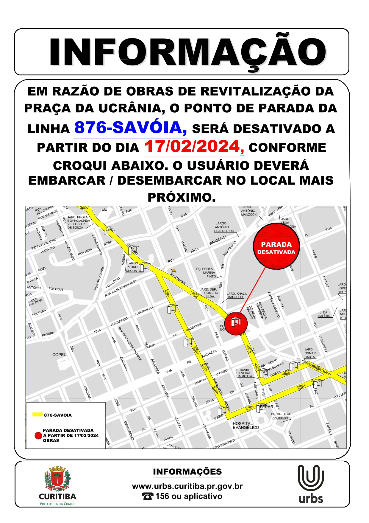 Linha 876 - SAVÓIA - Ponto de parada desativado