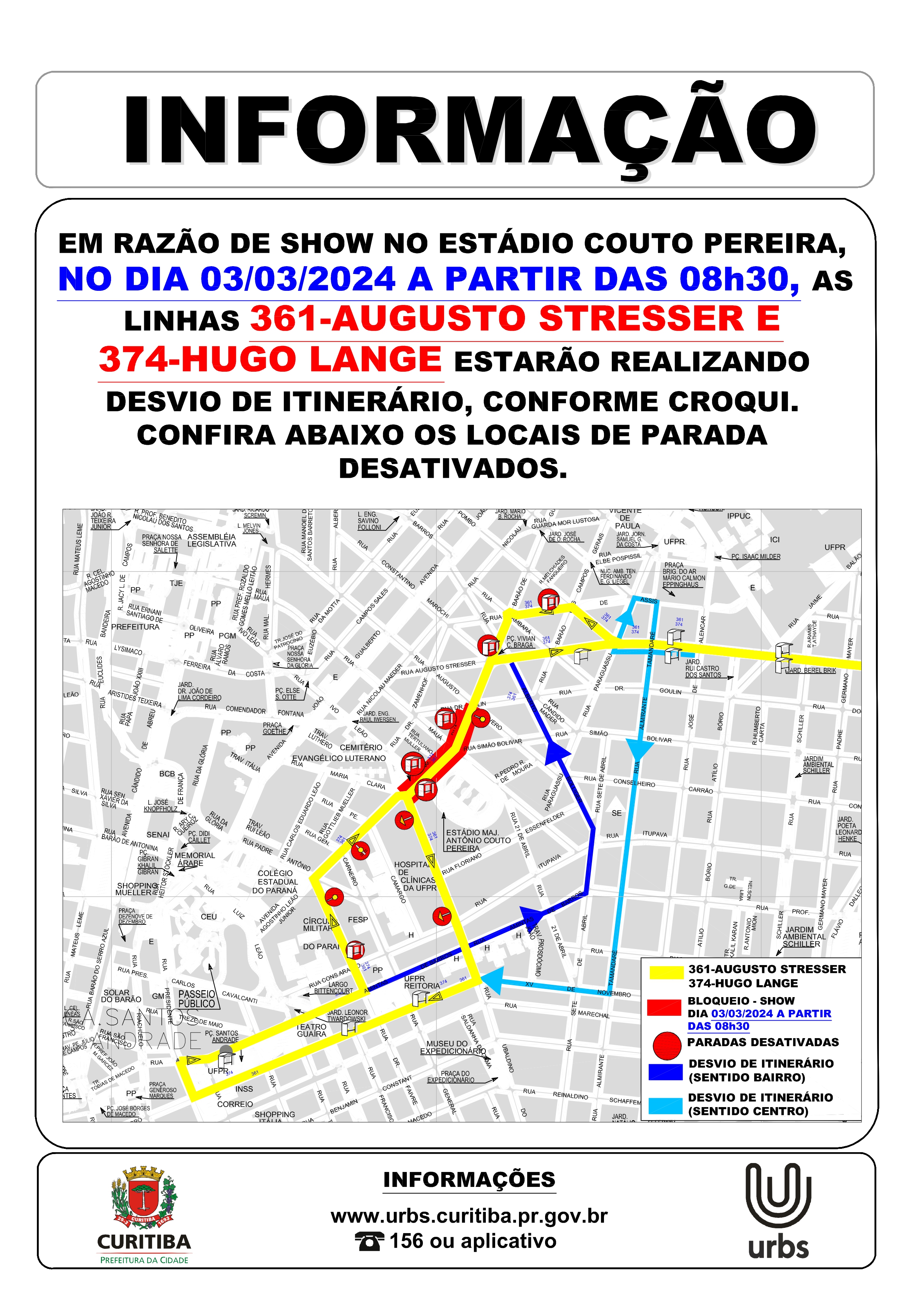 Linhas 361 e 374 - Desvio de itinerário - I WANNA BE