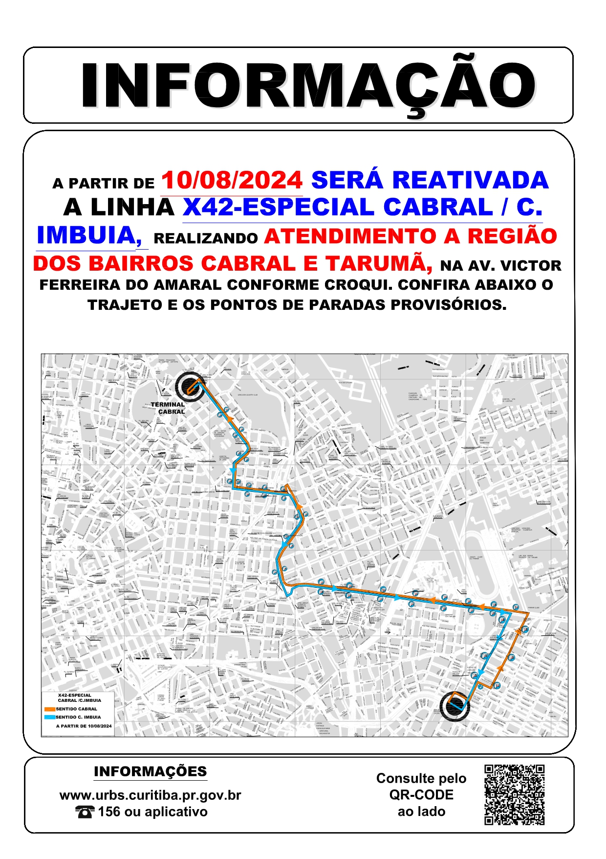 Nova Linha X42 - ESPECIAL CABRAL / C. IMBUIA