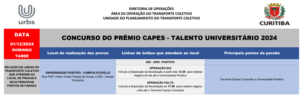 Concurso do Prêmio CAPES - Talento Universitário 2024 - 01/12