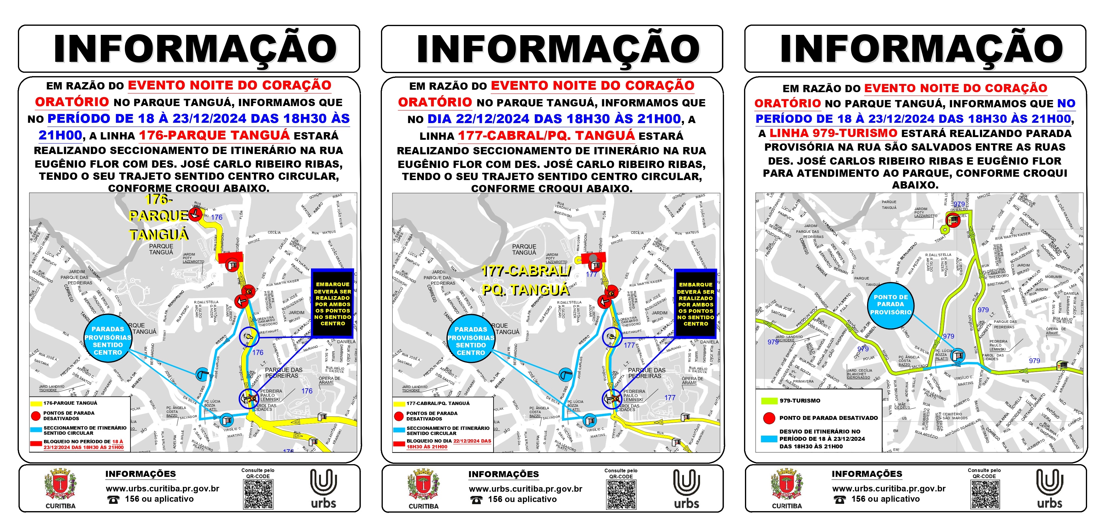 Linhas Diversas - Desvio de Itinerário - Noite do Coração Oratório
