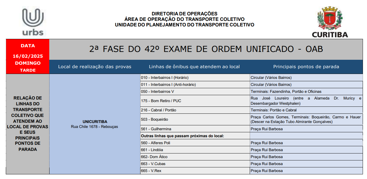 2ª Fase do 42º Exame da Ordem Unificado - OAB - 16/02
