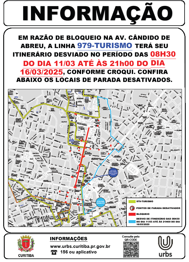 Linha 979 - TURISMO - Desvio de Itinerário - Montagem das Estruturas Red Bull Show Run 