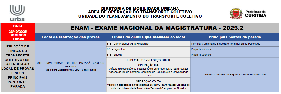 ENAM - Exame Nacional de Magistratura - 26/10